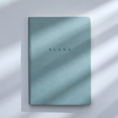 無印簡約素描空白筆記本 天藍色 288頁, 1個, A5