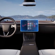 Skoko 特斯拉 Model 3 Highland 超高畫質原彩AR導航螢幕保護貼套組, 單一商品