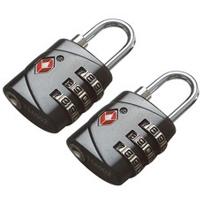 TRAVELSENTRY TSA 533 掛鎖黑色, 2個