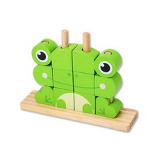 동물 끼우기 블럭, 개구리, 1개