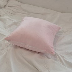 아임리빙 보들보들 극세사 카라멜 쿠션커버 2p