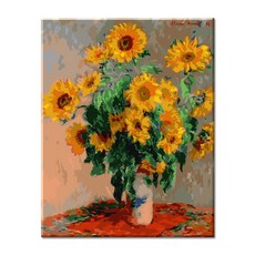 Momofix Painting DIY數字油畫, J72 克勞德·莫內的向日葵, 1個