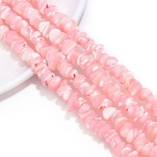알로데 불규칙한 담수 컬러 DIY 비즈 7~8mm 110p 세트, 06 핑크, 1세트