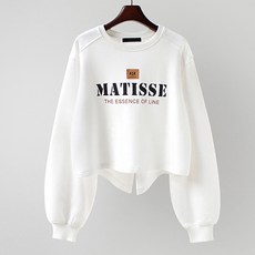 LUNA GIRL 女款 Mety 後開衩短版大學T