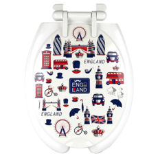 Union硬質馬桶蓋 U型 中型, 混色, 1個