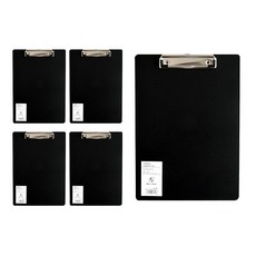 ABM Office A4 剪貼板, 5入, 黑色