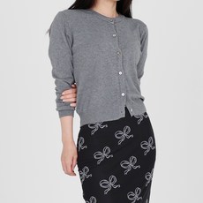 닷이프 여성용 프롬 라운드넥 가디건 O24FW1-A0456