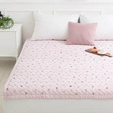 Floria 60支亞麻純棉顏料水洗床罩, 粉色的