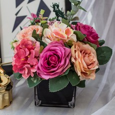 GAPANG 花束 TESI046 + 花盆, 10號 紫色