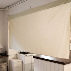 블랭크 광목 가로형 무지 넓은창 가림막 커튼 RM 253001