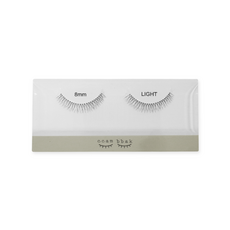 깜박 인조 속눈썹 통짜 Gray Pair Light 8mm, Blue, 1개