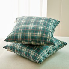 BAZAAR DEEP CHECK 抱枕套 2件組