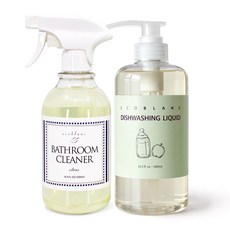 ECOBLANC 奶瓶清潔劑 600ml+浴缸清潔劑 500ml, 1組