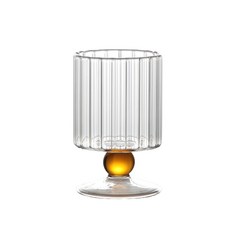 Seven Kitchen Art Ball耐熱玻璃高腳杯 200ml, 1個, 橘色