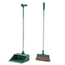 THE ZAKKA 軟掃帚簸箕套組綠色, 1套