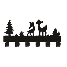 조이앤조이 주방 거실 인테리어 벽걸이 후크, 01 정글 블랙, 1개