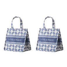 時尚設計輕便手提便當袋 01, 2個