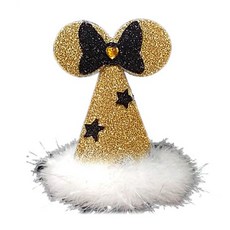 閃亮亮老鼠派對帽, 2個, 金色