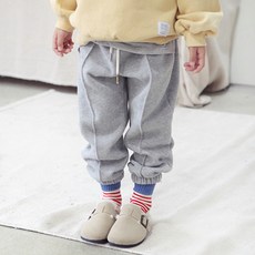 chocomong 兒童Beans雙面刷毛抓皺保暖長褲