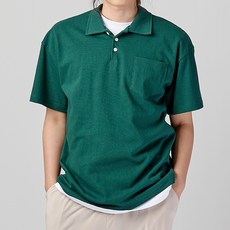 하이후 남성용 통기성 망고 코튼 반팔 카라티 HT2022