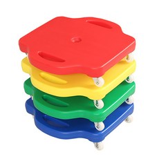 孩童滑板車 4 件套, 紅、黃、綠、藍, 1組