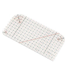 UNIQUE 熨燙用縫份尺 20cm, 1個, 白色