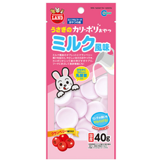 MARUKAN MK 小動物風味乳酸菌磨牙片 蔓越莓口味, 40g, 質地硬脆, 具磨牙效果, 乳酸菌添加, 幫助腸胃護理, 適用於兔子、天竺鼠、龍貓等小動物, 1包