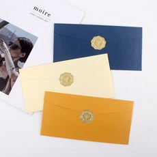 TODAY LIVING 多用途零用錢信封 3款 x 20入 + 封口貼紙 60入組合 R98374A, 海軍藍, 金色, 柔和奶油色(信封), 1套