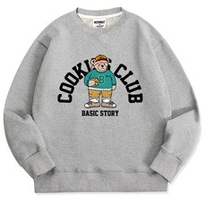 오티디 남녀공용 봄가을 쮸리 오버핏 클럽베어 맨투맨