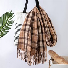 언헤브 따뜻 체크 머플러