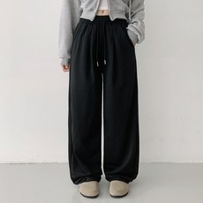 Planday 女款Sally褶飾寬版運動褲