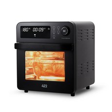 422 可水洗不鏽鋼氣炸鍋, 黑色, AF13L