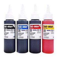 INK-MAN 印表機墨水4件組 GI-990 500ml, 1套, 混色