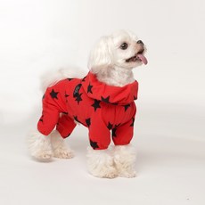 PUPPY ANGEL 寵物星星單層護腹套 OR162, 320 紅色