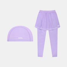 NEPA KIDS 女童款防曬裙內搭褲+泳帽組