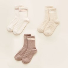 BASE ALPHA ESSENTIALS 兒童睡眠襪 3入組