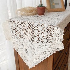 奶油編織桌巾, 旗幟, S
