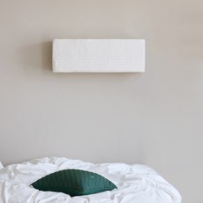 Bowell 無塵Temba絎縫壁掛式冷氣機防塵罩 圓角款, 奶油色