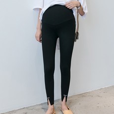 앞절개 포인트 하이웨스트 베이직 임산부 레깅스