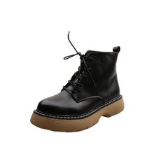 스타 브라운 솔 워커 부츠