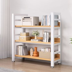 가구느낌 리버 책장, 네추럴화이트, 3단