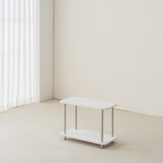 鯨魚家具 Dante 中世紀風格方形收納層架 600, 白色, 2層