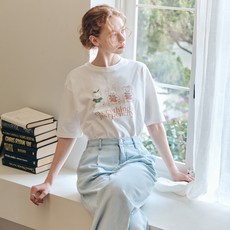 ZERO STREET 女款Peach Friends短袖T恤