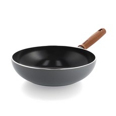 그린팬 인덕션 메이플라워 프로 세라믹코팅 웍 프렌치 그레이, 28cm, 1개