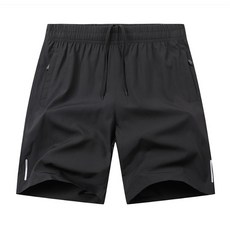 Goodif 男士抽繩鬆緊帶雙口袋運動短褲