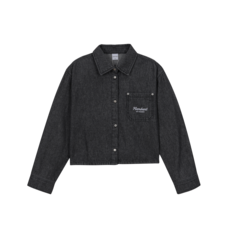 applepink 女童丹寧短版襯衫 T172