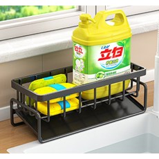 Nu-home 水槽菜瓜布瀝水架, 灰色, 1層, 1個