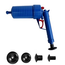 Witch's Living 強力氣壓通管槍5件組, 1套, 藍色