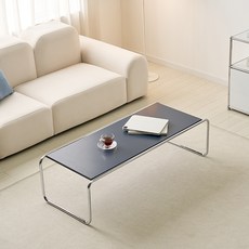 가구의정석 스틸 협탁 테이블 L 방문설치, 네이비, 1개