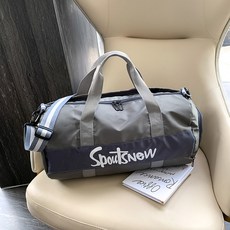 女用健身圓筒包, 04 灰色